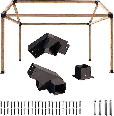 pavilion metal brackets|4x4 gazebo brackets.